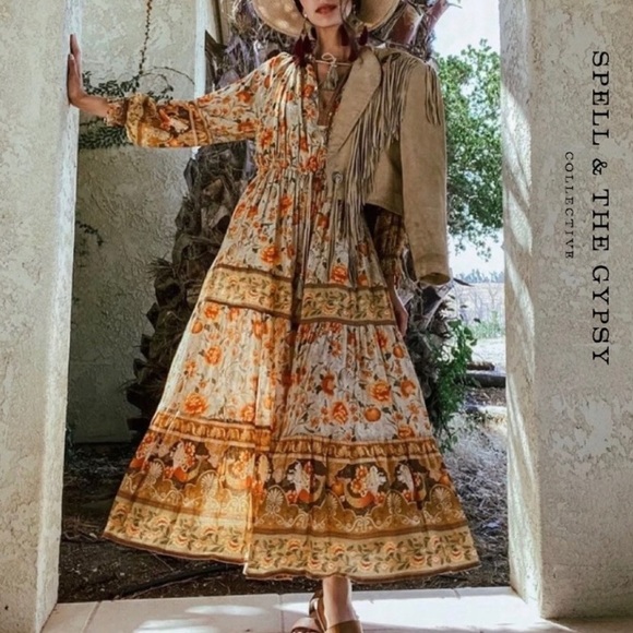 Spell Dresses & Skirts - NWT Spell Seashell Gown Maxi Dress In Sand